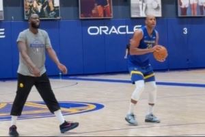 勇士内线双枪！追梦与霍福德训练结束后加练三分 命中率相当高